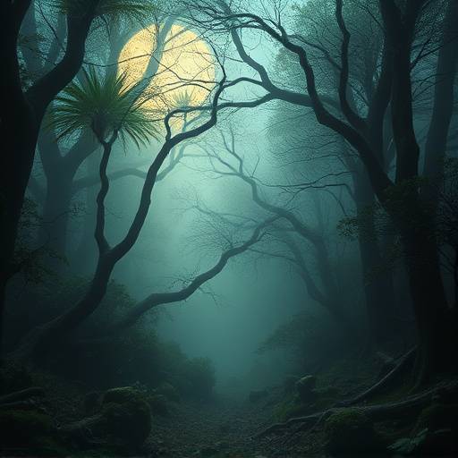 Poster for Mystic Grove, a fantasy drama centered around a hidden world of magic.