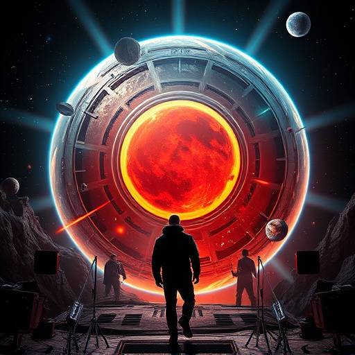 Poster for Stellar Drift, an epic space opera TV show.