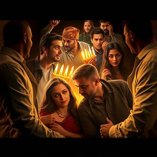 Poster representing the Drama genre with emotionally charged scenes and intense character interactions.
